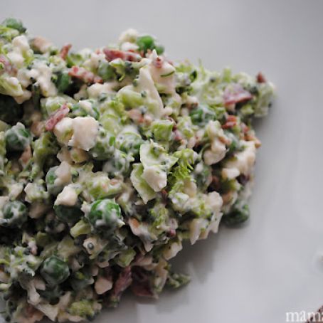 salad - broccoli, cauliflower and bacon salad