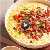 Loaded Creamed Corn with Tomato and Bacon