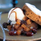 PUMPKIN CAKE w/SAGE ICE CREAM
