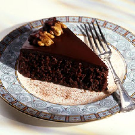 Chocolate, Walnut and Prune Fudge Torte