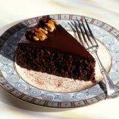 Chocolate, Walnut and Prune Fudge Torte