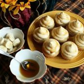 Banana Cupcakes with Honey Peanut Butter Frosting