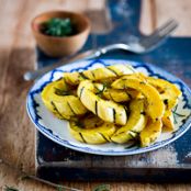 Roasted Delicata Squash with Rosemary