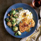 Breaded Pork Cutlets with Root Veg Mash and Sage Gravy