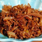 Cabbage ground beef stew