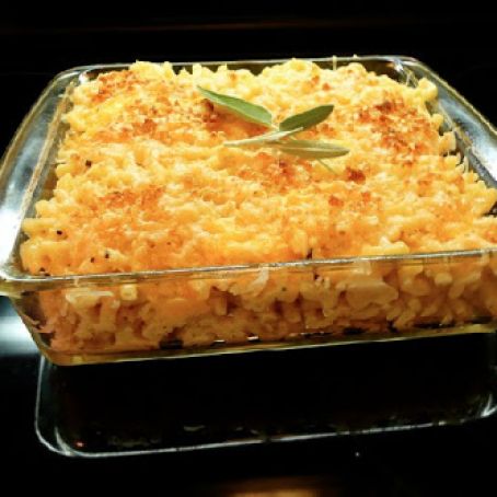 Sage Butter Macaroni and Four Cheese