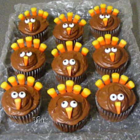 Turkey Cupcakes (Thanksgiving) Recipe - (4/5)