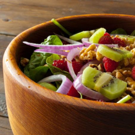 Raspberry And Spinach Salad - Very Good!