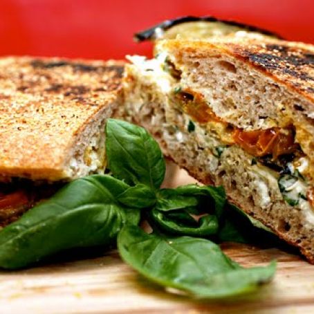 Roasted Eggplant Panini