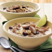 red and white turkey chili