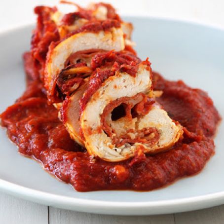 Pepperoni Pizza Chicken Rollups