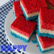 4th of July Rice Krispies Treats