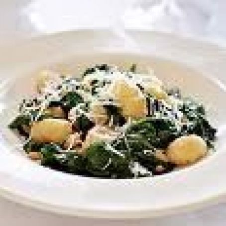 Brown Butter Gnocchi with Spinach & Pine Nuts
