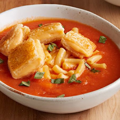 Mac & Grilled Cheese Tomato Soup