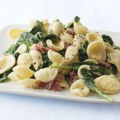 Creamy Orecchiette with Spinach and Prosciutto
