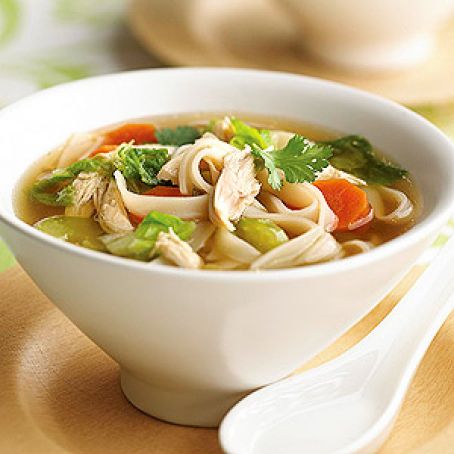Rice-Noodle Chicken Soup - Recipe.com