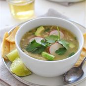 Slow Cooker Salsa Verde Chicken Posole