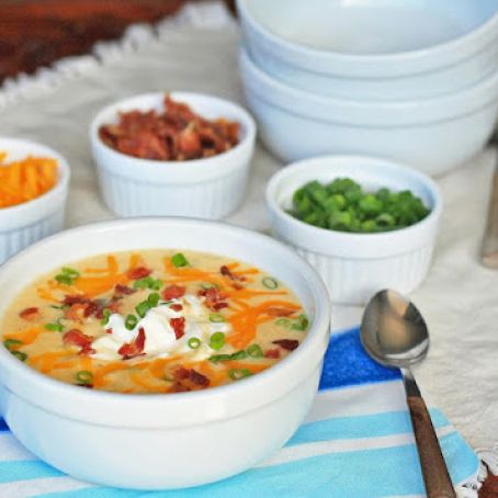 Loaded Bacon and Cheddar Baked Potato Soup