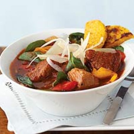 Pork Stew with Polenta