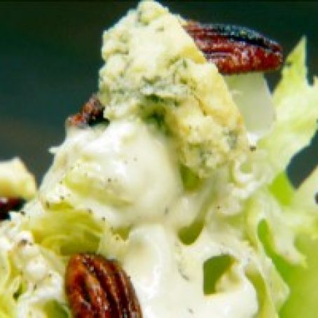 Wedge Salad with Gorgonzola Dressing and Spicy Beer Nuts