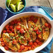 Baked Tilapia Veracruz
