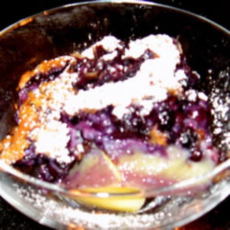 French blueberry clafouti