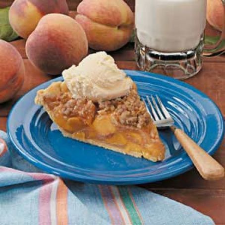 COCONUT PEACH CRUNCH PIE