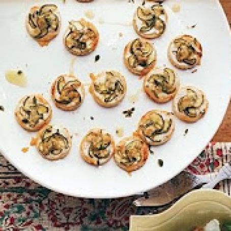 MINI ZUCCHINI & GOAT CHEESE TARTS