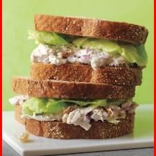 Poached Chicken Salad Sandwiches
