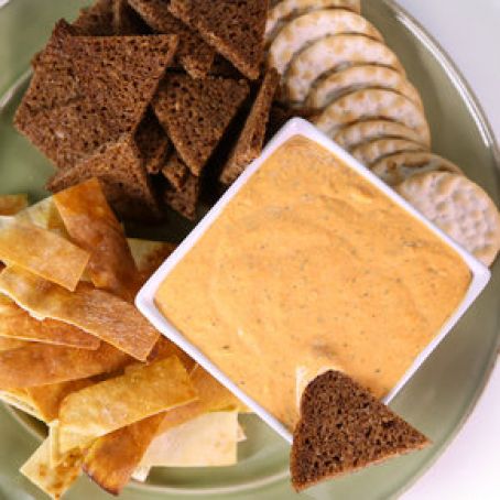 Spicy Roasted Pepper Yogurt Dip