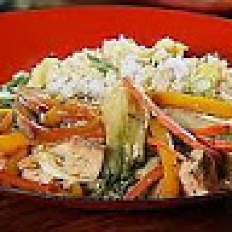 Tofu Stir-Fry with Fried Rice