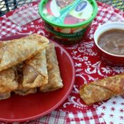 Apple Pie Egg Rolls W/Caramel Dipping Sauce