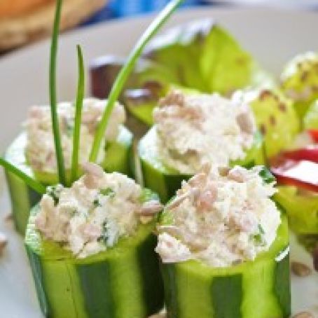 Chicken Salad Cucumber Cups Recipe