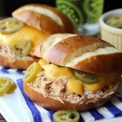 Slow-Cooker Jalapeño Popper Chicken Sandwiches