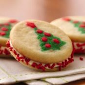 Christmas Tree Sandwich Cookies