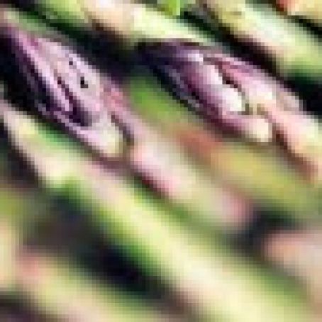 Grilled asparagus with lemon and chive dressing