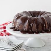 Devil’s Food Bundt Cake with Chocolate Espresso Ganache | foodiecrush