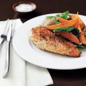 Chicken With Roasted Sweet Potato Salad