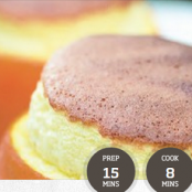 Little orange soufflés