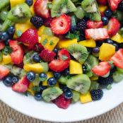 Fruit Salad with Sweet Lime Dressing