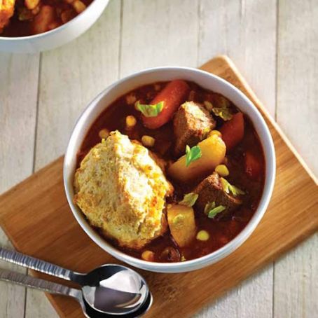 Cordero Stew with Cornmeal Dumplings