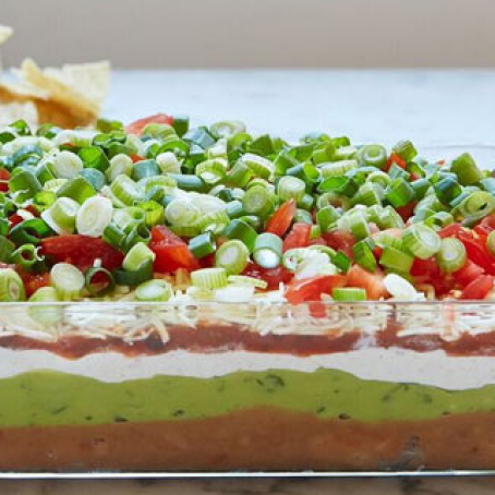 7-Layer Dip with guacamole