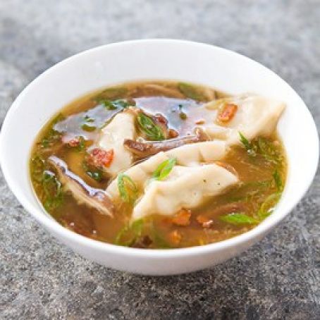 Quick Asian Style Dumpling Soup