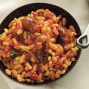 Sausages with White Beans in Tomato Sauce