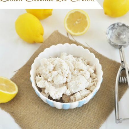 Lemon Coconut Ice Cream