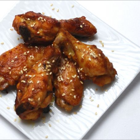 Roasted Korean Style Chicken Wings