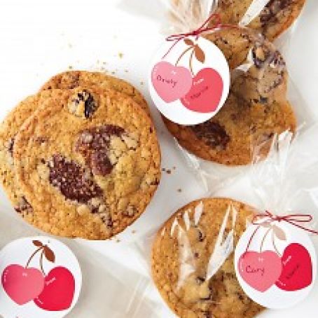 CHEWY CHOCOLATE CHUNK-CHERRY COOKIES
