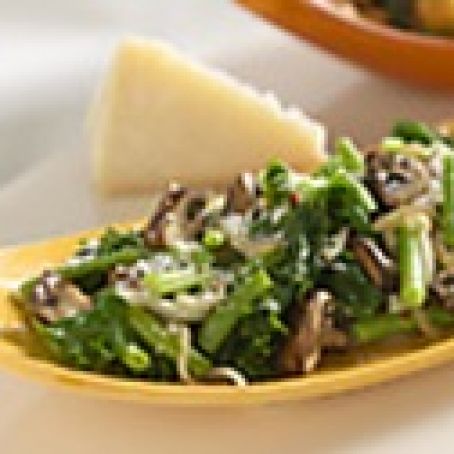 Spicy Parmesan Green Beans and Kale