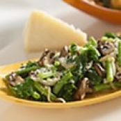 Spicy Parmesan Green Beans and Kale