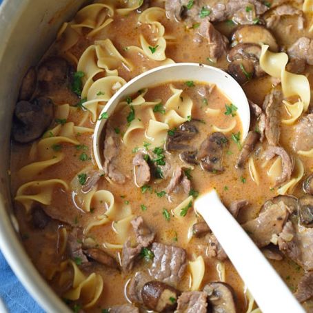 Beef Stroganoff Soup